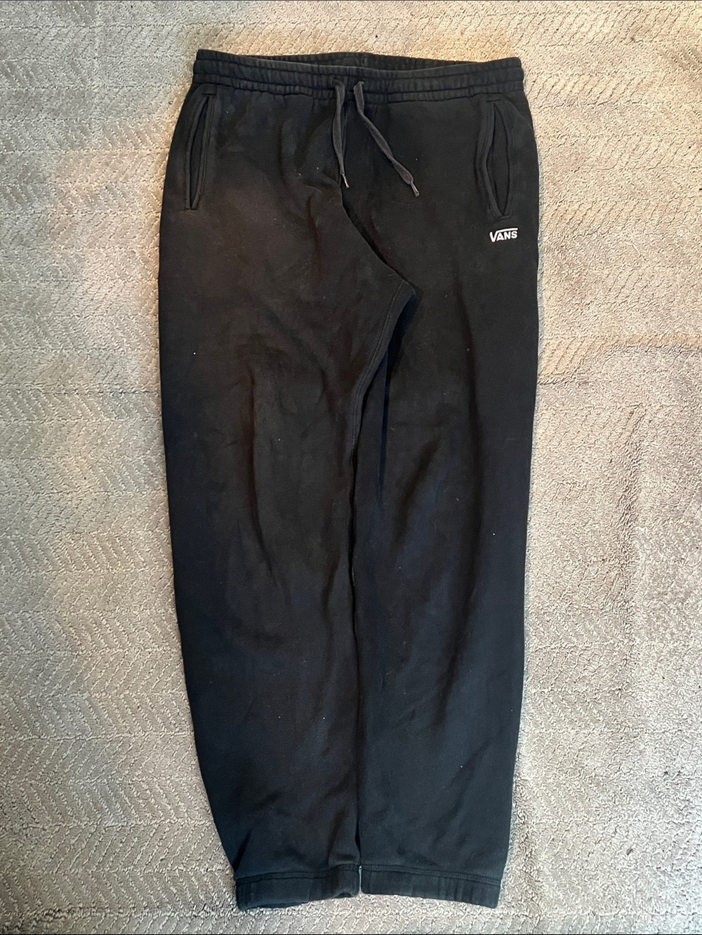 Vans Men's Black Logo ComfyCush Sweatpants